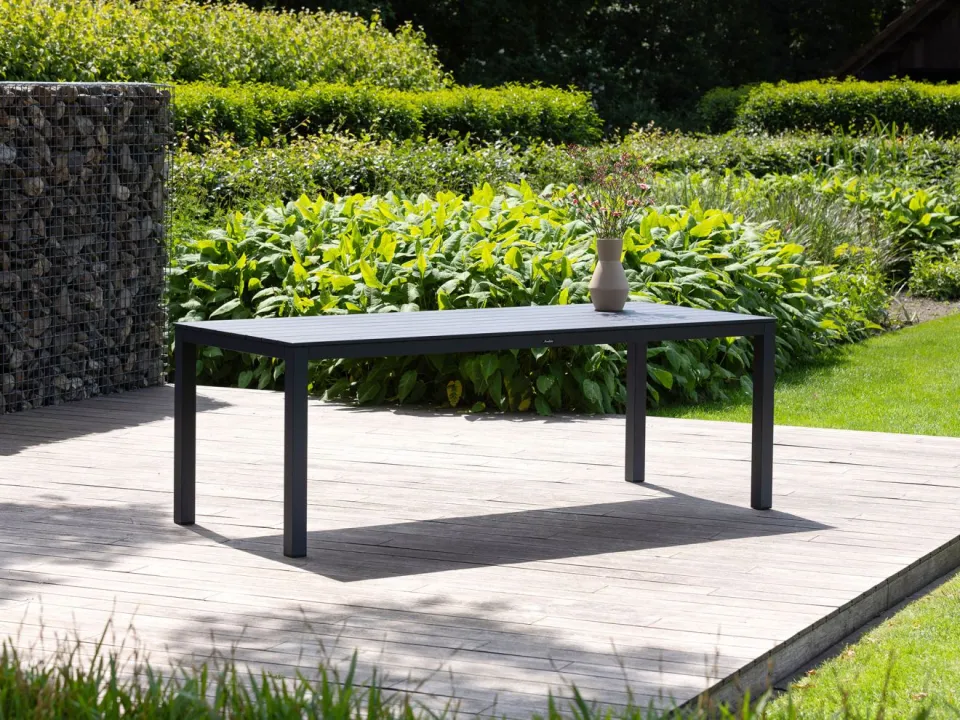 Apple Bee Hawaii/Menzano 220cm dining tuinset 7-delig stapelbaar grijs, foto 4