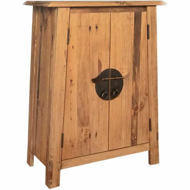 vidaXL Badkamerkastje 59x32x80 cm massief grenenhout Bruin