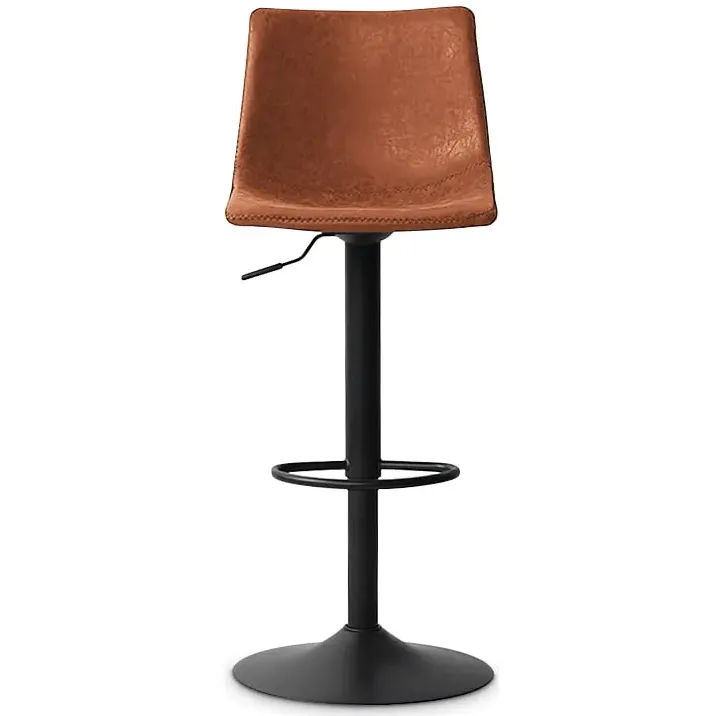 barkruk Jeroen cognac Bruin