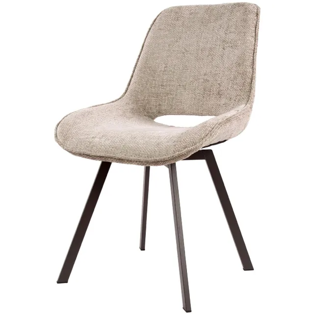 Nest of Nora Set van 4 - Nest of Nora Draaibare eetkamerstoelen Eldan - Zand keukenstoelen Beige