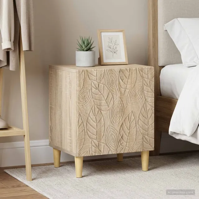 vidaXL Nachtkastje 2 st Sonoma Eiken 43 x 34,5 x 50 cm Bewerkt hout Bruin