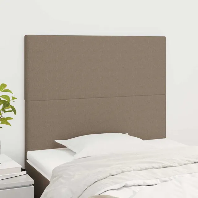 vidaXL Hoofdbord taupe 100x5x118/128 cm Stof