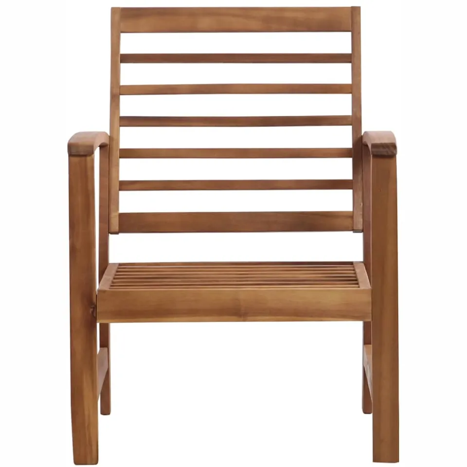 vidaXL 4-delige Loungeset massief acaciahout bruin, foto 4
