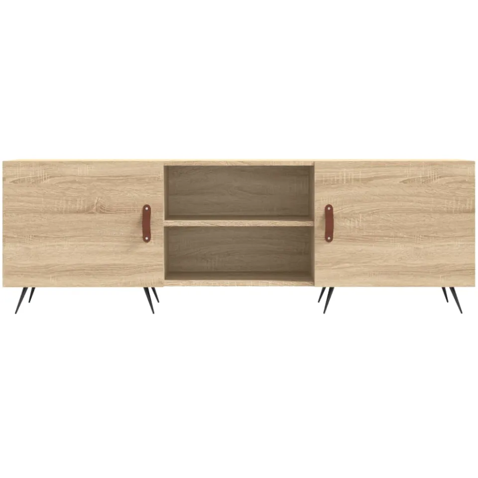 vidaXL Tv-meubel 150x30x50 cm bewerkt hout sonoma eikenkleurig