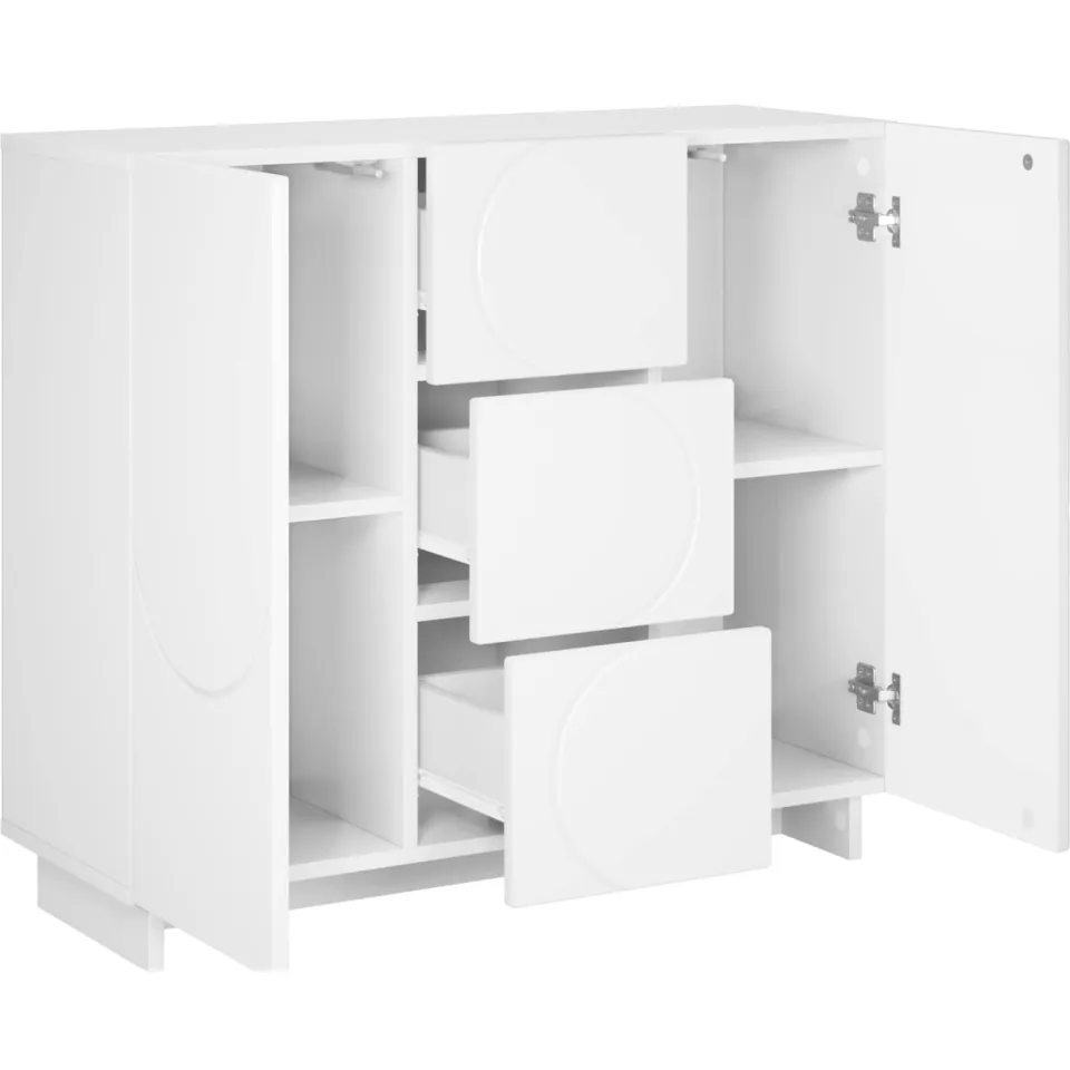 vidaXL Dressoir Wit 85,5 x 31 x 75 cm Bewerkt hout, foto 2