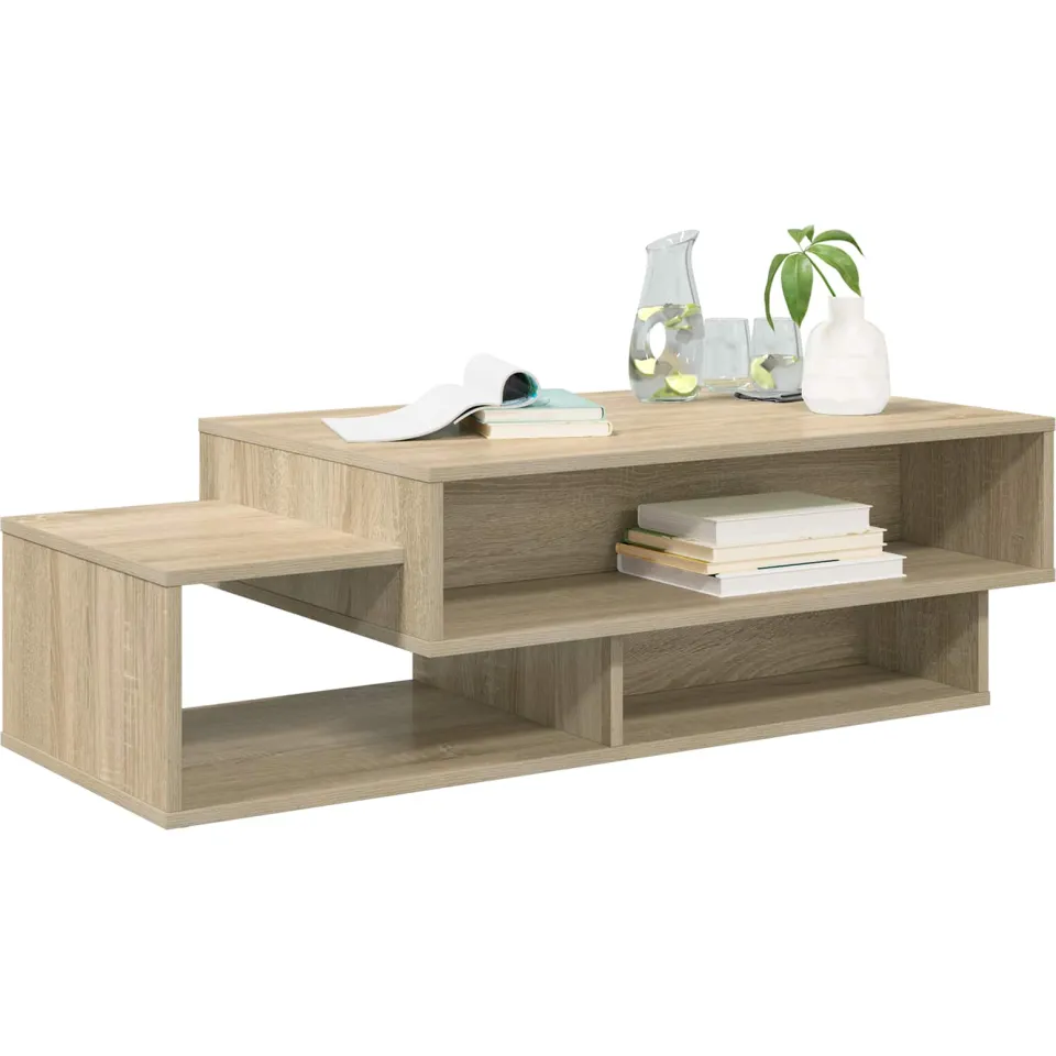 vidaXL Salontafel Sonoma Eiken 105 x 50 x 32,5 cm Bewerkt hout