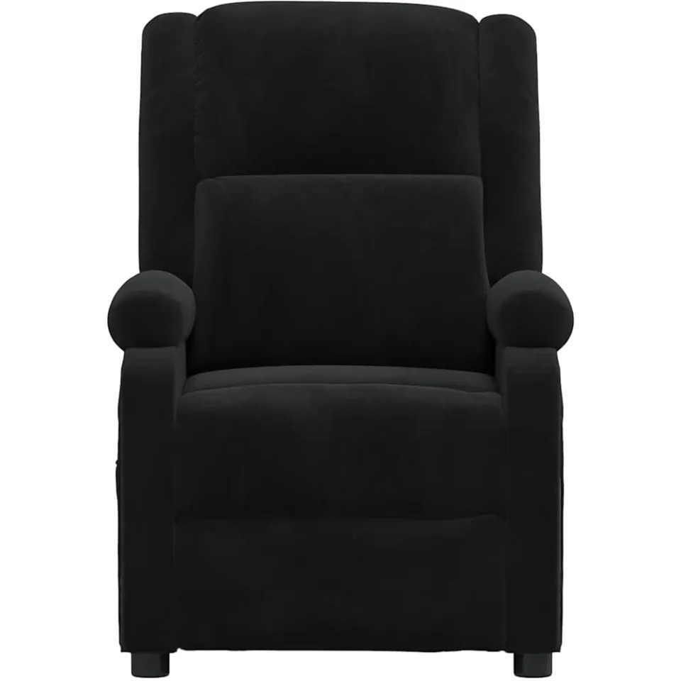 vidaXL Massagestoel fluweel zwart