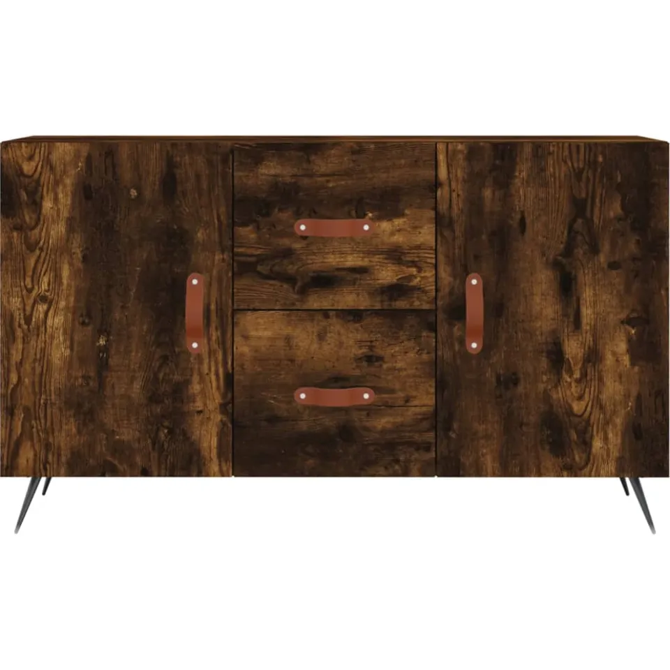 vidaXL Dressoir 100x36x60 cm bewerkt hout gerookt eikenkleurig, foto 4