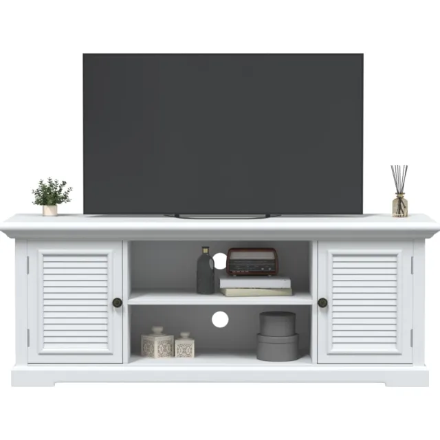 vidaXL Tv-meubel 110x30x41 cm bewerkt hout wit