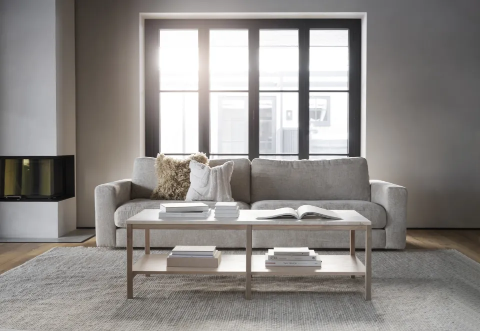 Rowico Home Duncan modulaire gestoffeerde 3 zitsbank lichtgrijs/beige - 258 cm, foto 4