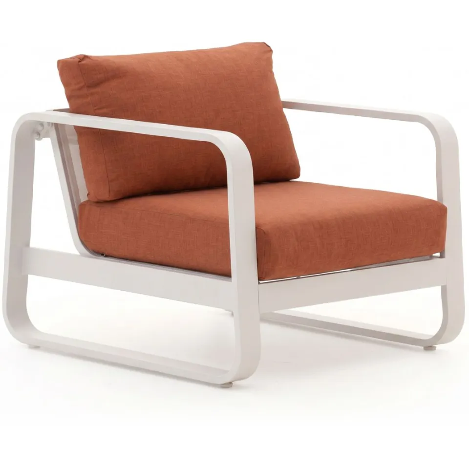 Forza Furniture Forza Liri stoel-bank loungeset 4-delig oranje, foto 3