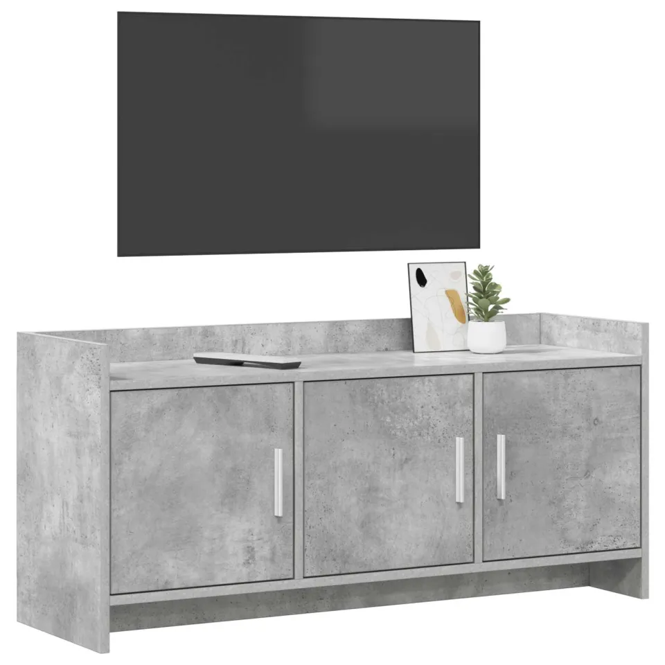 vidaXL TV-kast 102 x 33 x 47 cm Betongrijs Bewerkt hout