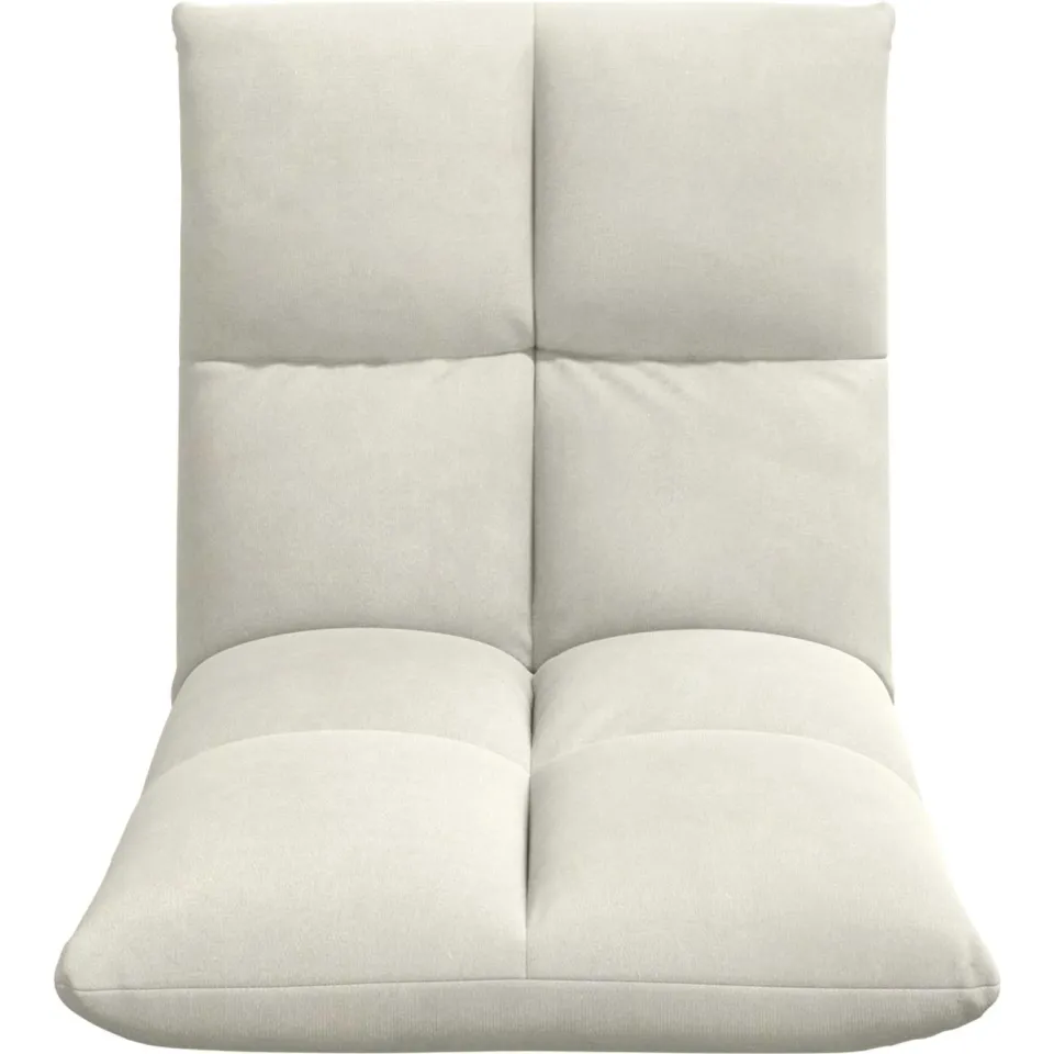 vidaXL Verstelbare vlo stoelen Crèmekleurig Fluweel, foto 4