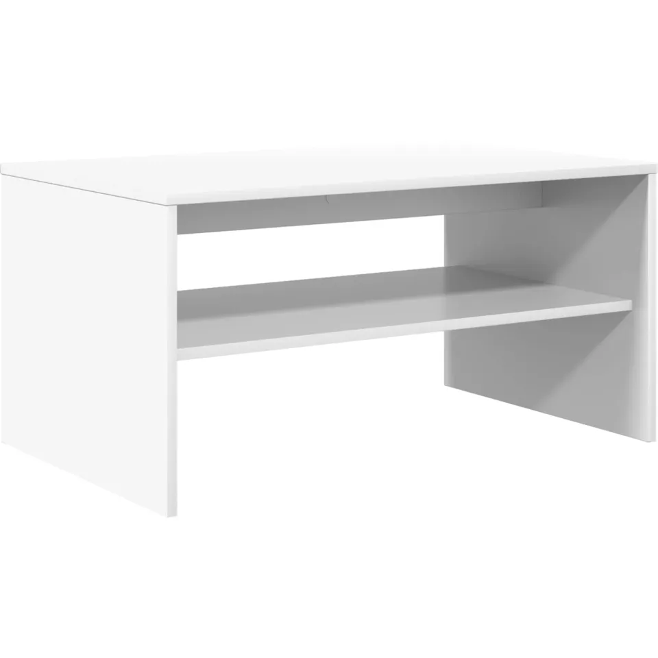 vidaXL Salontafel Wit 80 x 50 x 40 cm Bewerkt hout, foto 3