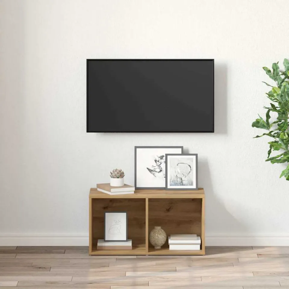 vidaXL Tv-meubelset 72 x 35 x 37 cm Bruin Bewerkt hout, foto 4