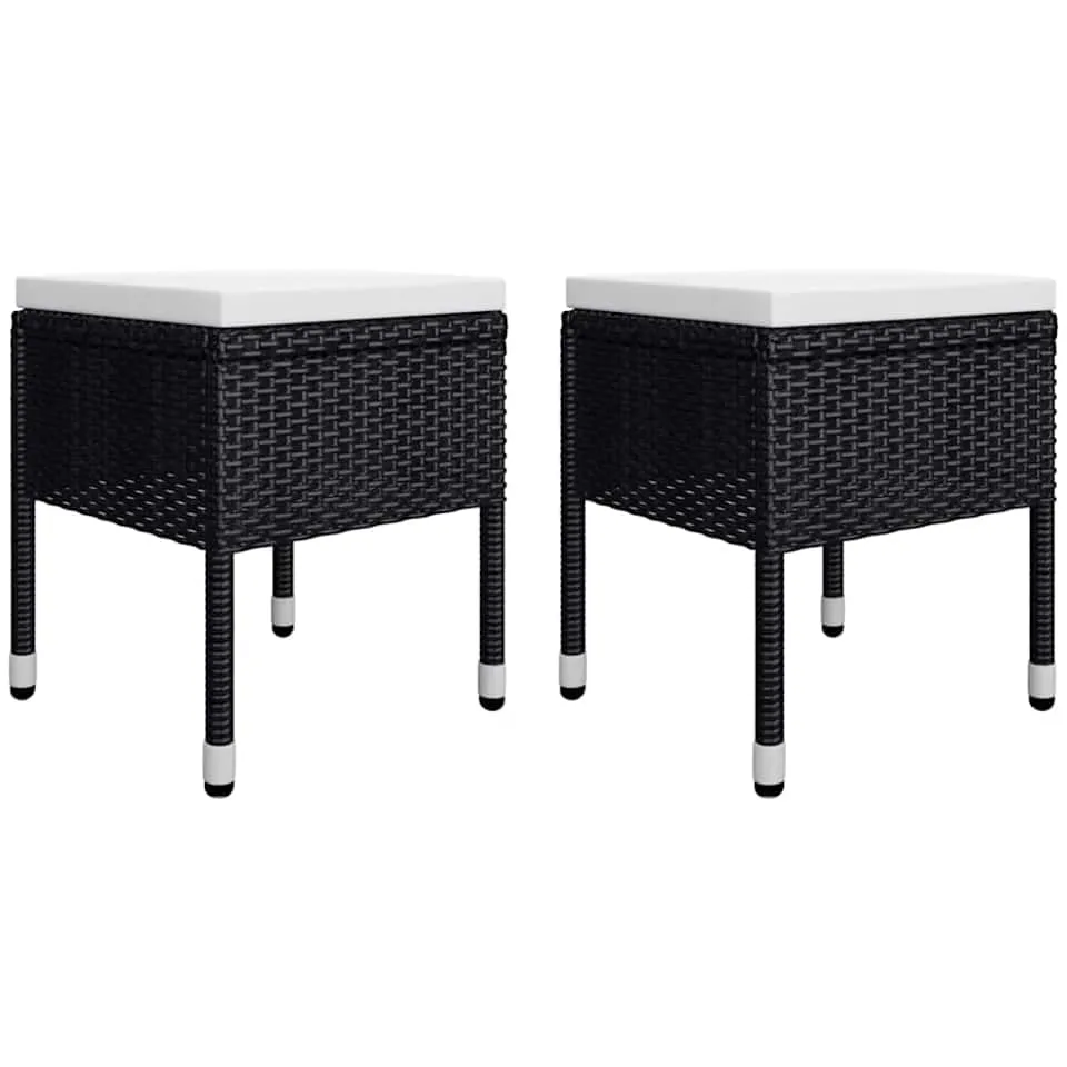 vidaXL 5-delige Tuinset zwart