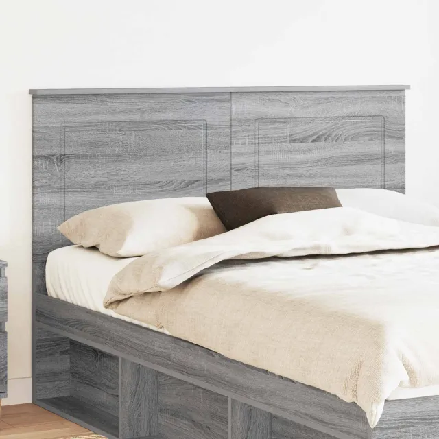 vidaXL Hoofdbord Grijze Sonoma 100 cm Geconstrueerd hout Grijs