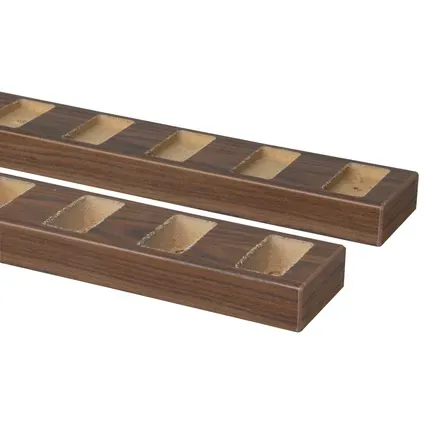 CanDo Decowall Roomdivider Vloer- En Plafondprofielset - Walnoot - Recht Bruin