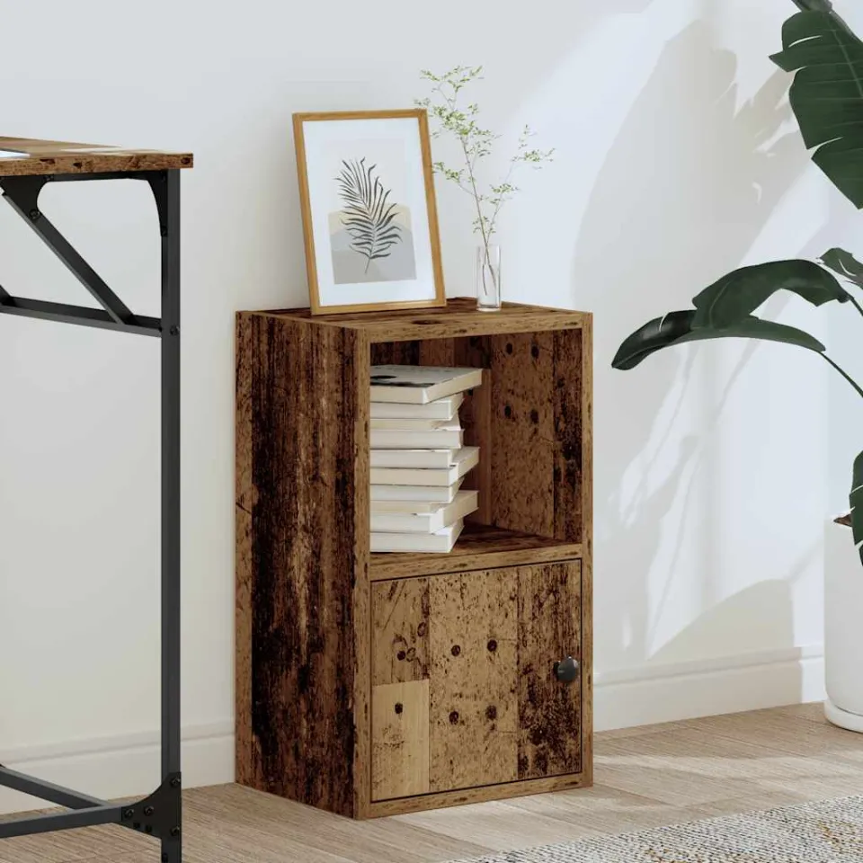 vidaXL Boekenkast 31x24x52 cm bewerkt hout oud houtkleurig bruin, foto 2