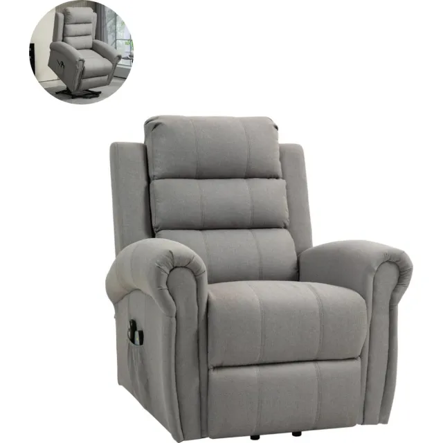 GranMaison Massagestoel - Relaxfauteuil - Zetel - 1 persoons - Met armleuning - Zeer comfortabel - Elektrisch - Grijs Grijs-9