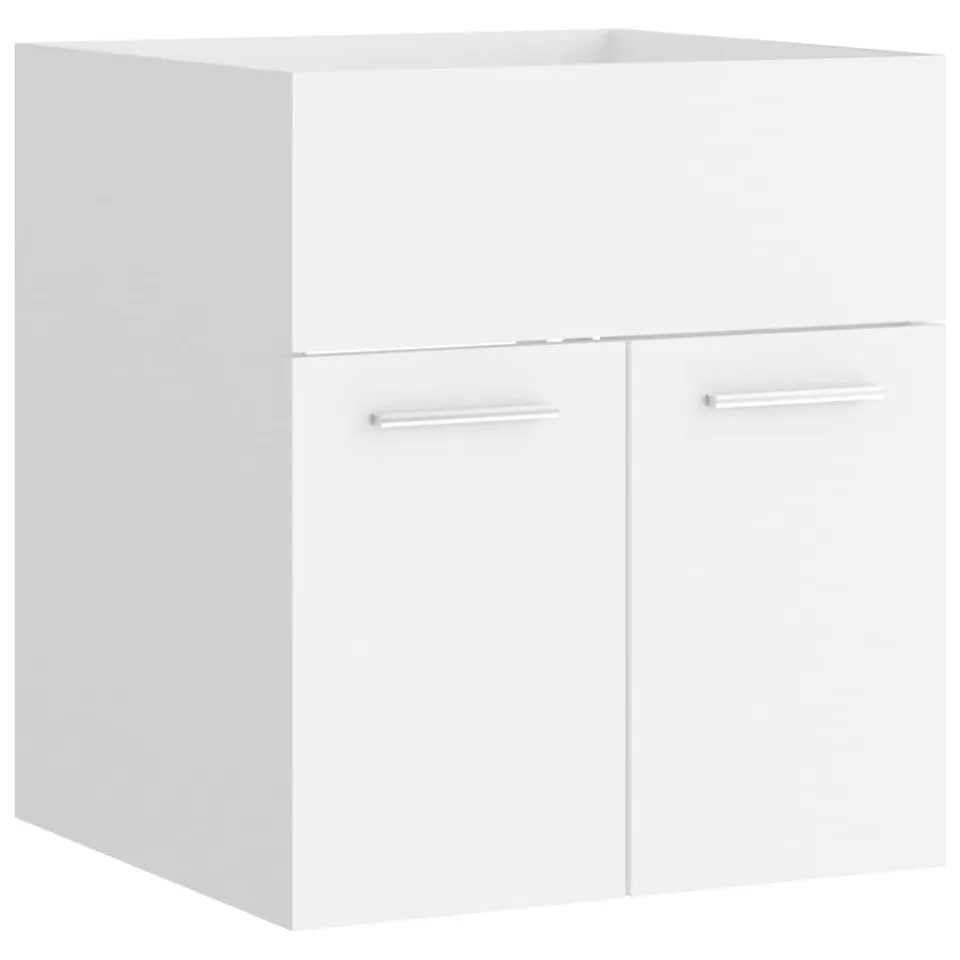 vidaXL Wastafelkast 41x38,5x46 cm bewerkt hout wit