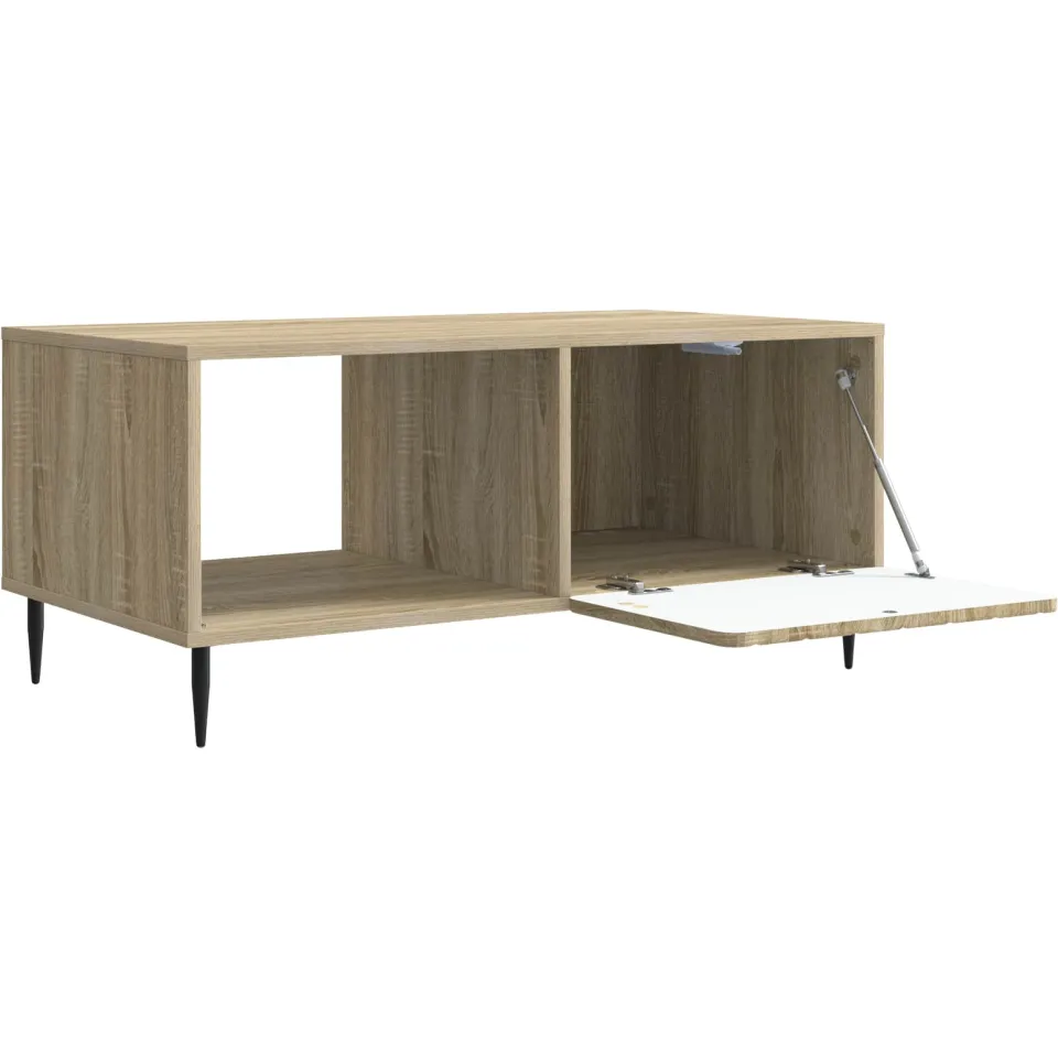 vidaXL Salontafel Sonoma Eiken 90 x 50 x 40 cm Bewerkt hout, foto 3