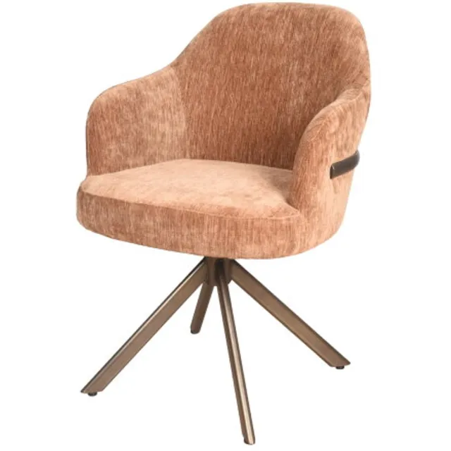 Moods Collection Eetkamerstoel New york poot Venus 360 anodic brown - be straight coffee