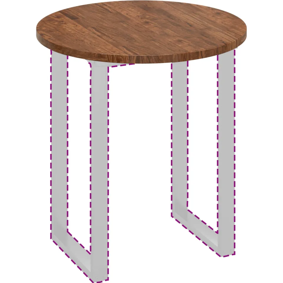 vidaXL Tafelblad Ø 70 x 2,5 cm Rond Massief Eikenhout Licht Bruin, foto 2