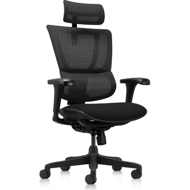 hjh office Bureaustoel / directiestoel ERGOHUMAN SLIM ECO F GEN2 Zitting stof / rugleuning mesh zwart hjh OFFICE