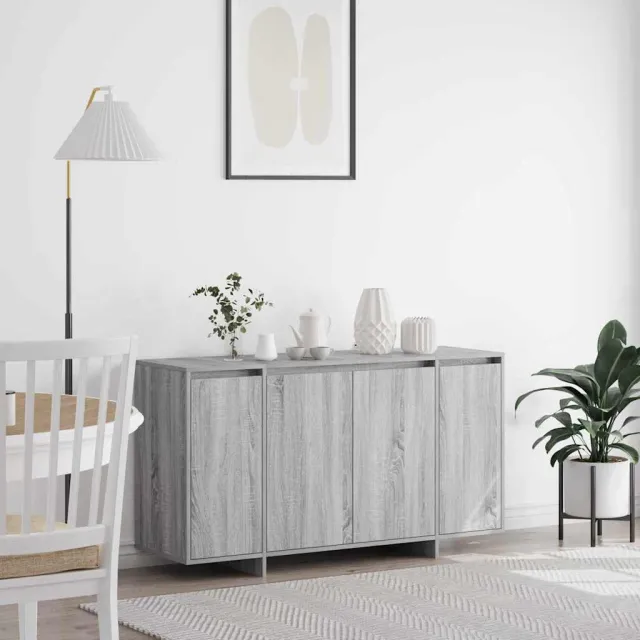 vidaXL Dressoir Artisan Eiken 135 x 41 x 75 cm Bewerkt hout