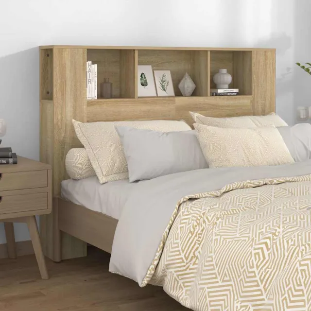 vidaXL Hoofdbordkast 140x18,5x104,5 cm sonoma eikenkleurig Bruin