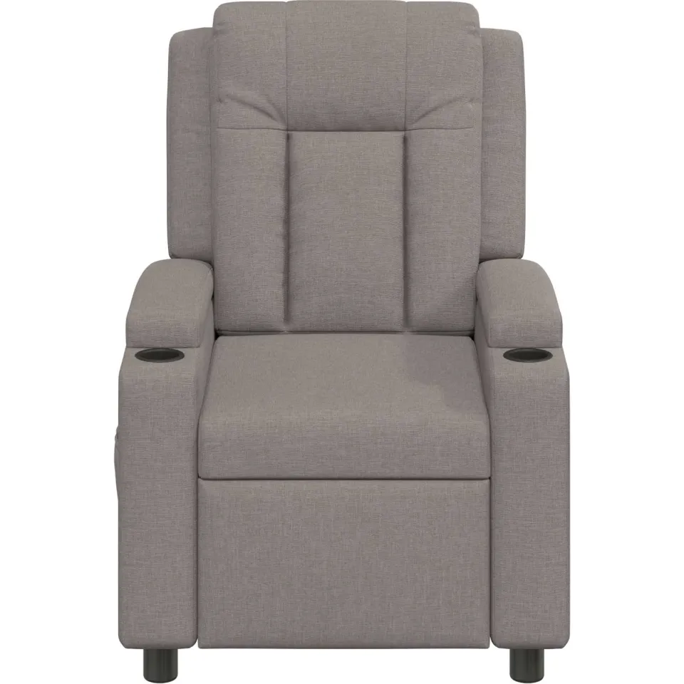 vidaXL Ligstoel Taupe 75 x 95 x 100 cm Stof, foto 4