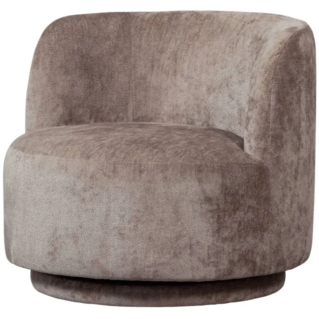 WOOOD Popular Fauteuil - Polyester - Naturel - 72x81x80 taupe