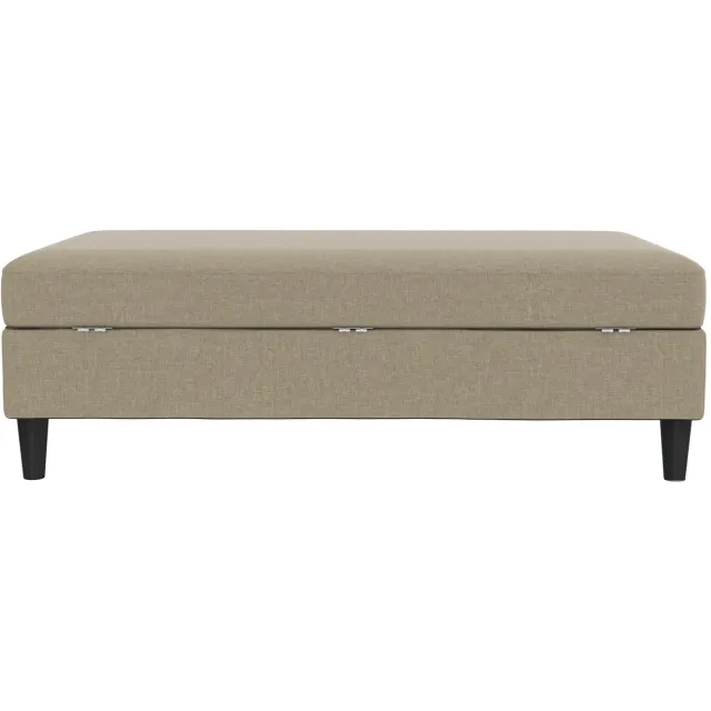 Notio Living Hartford-Poef - Cappuccino Linnen Cappuchino