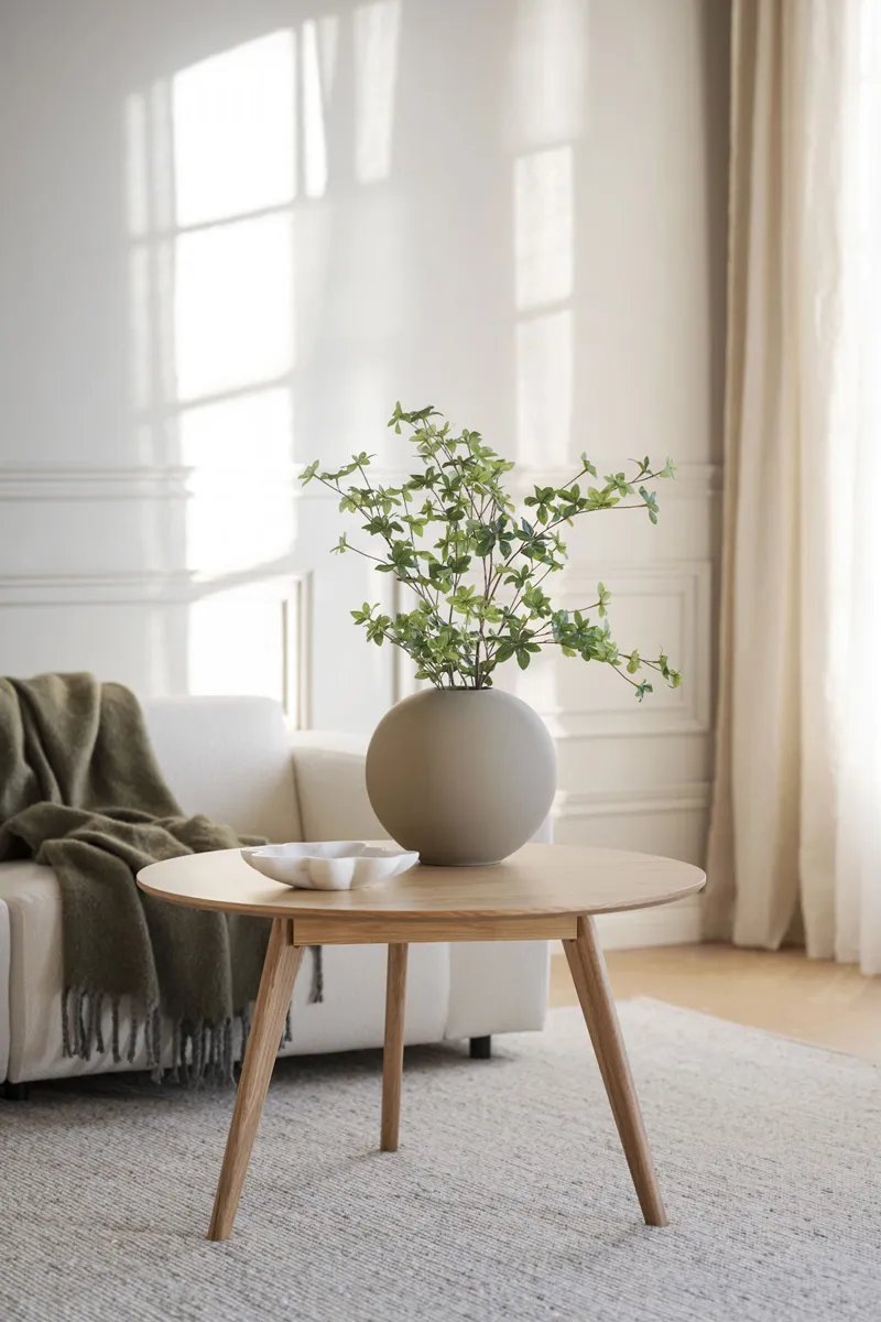Rowico Home Yumi houten salontafel naturel - Ø90 cm, foto 4