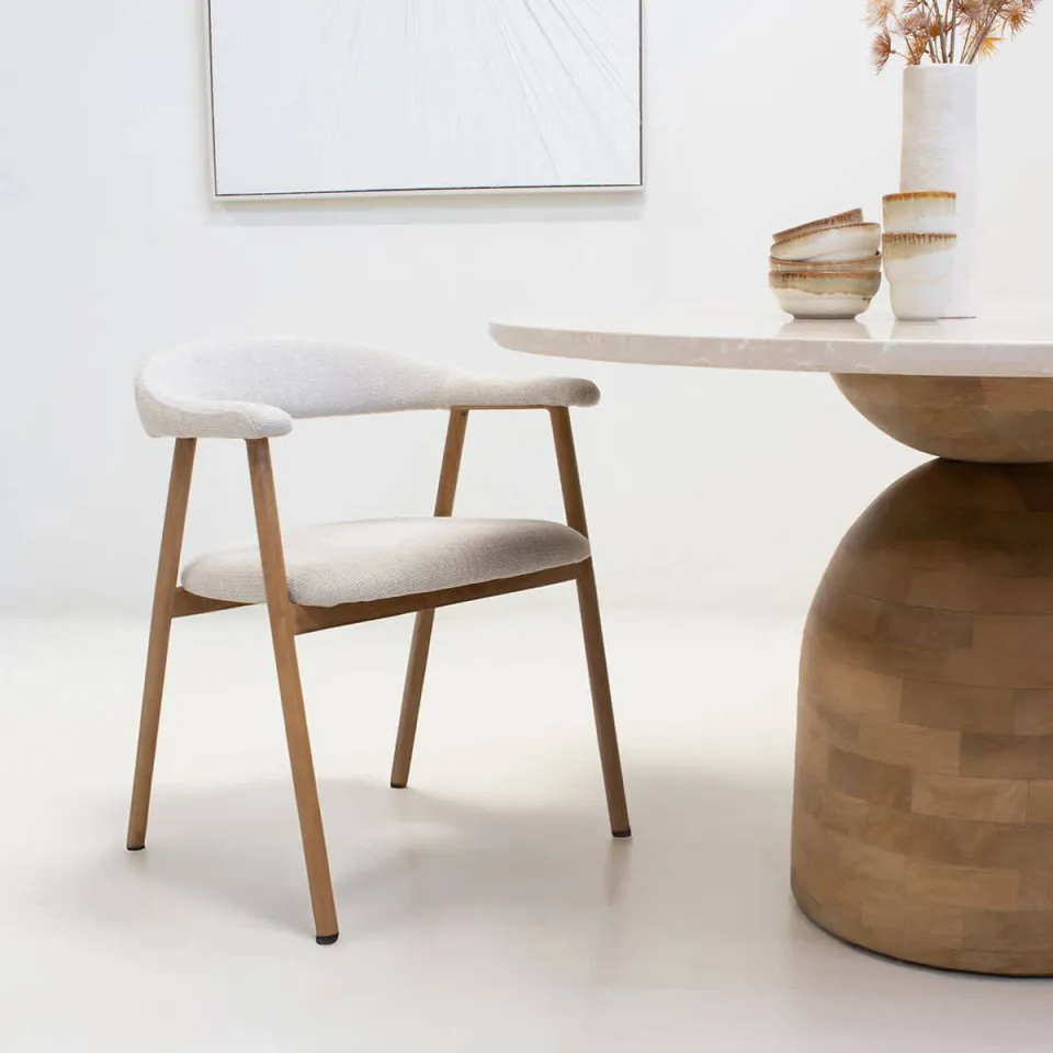 Giga Meubel Mila eetkamerstoel beige naturel, foto 4