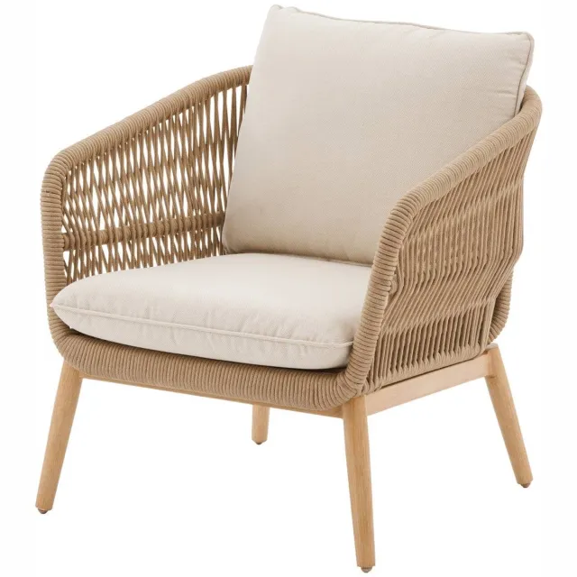 Hespéride Tuinstoel van aluminium en gevlochten touw ORISSA beige
