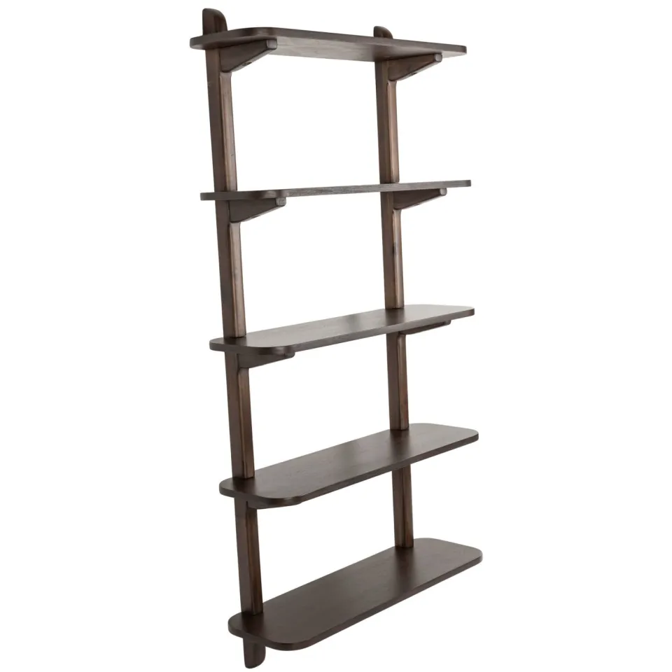 Zuiver Hogar Wandkast/ Wandplanken Donkerbruin bruin, foto 4