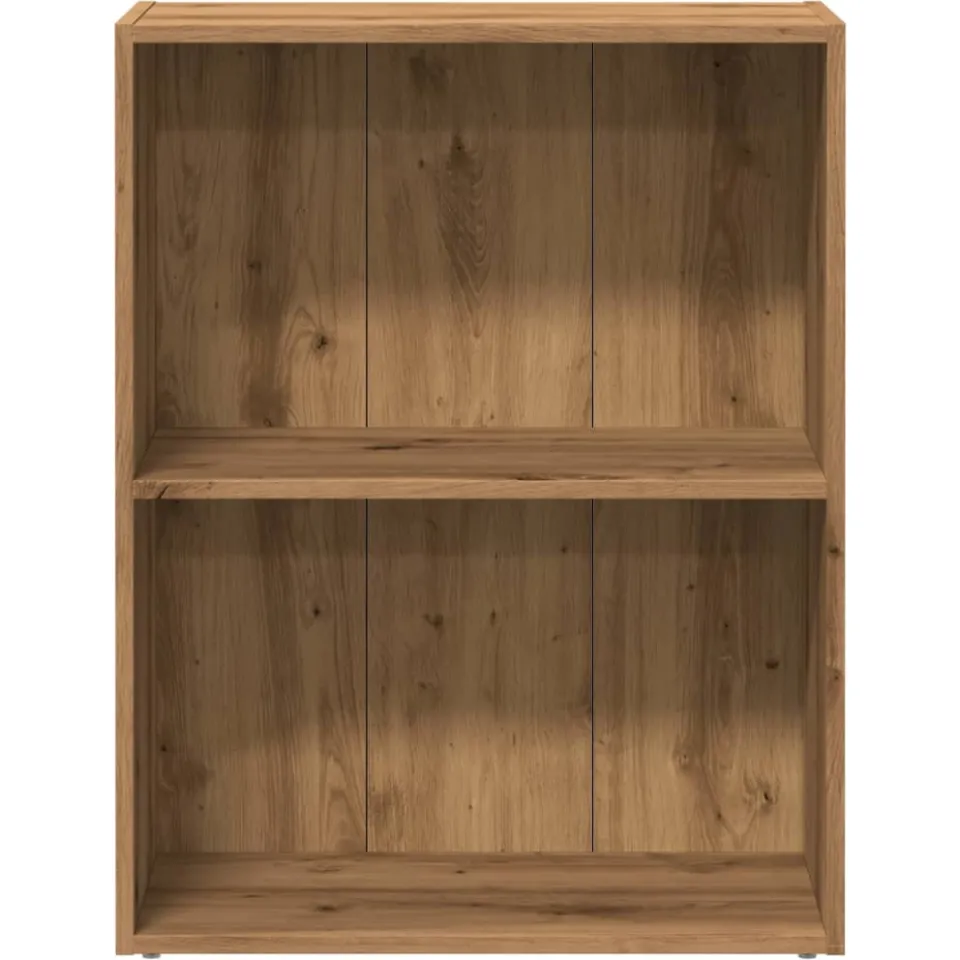 vidaXL Boekenkast 60x30x77 cm bewerkt hout artisanaal eikenkleurig, foto 4