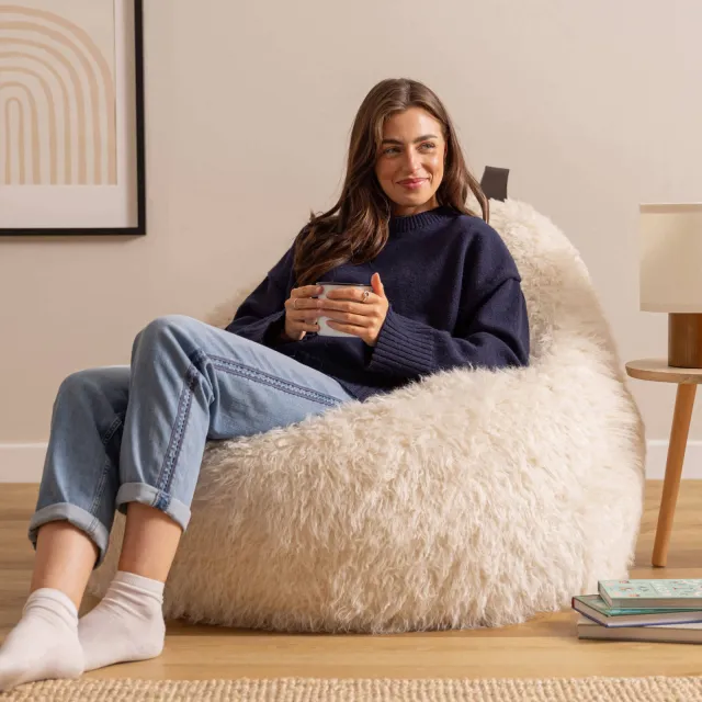 iCON Zitzak Fauteuil Cocoon Wit