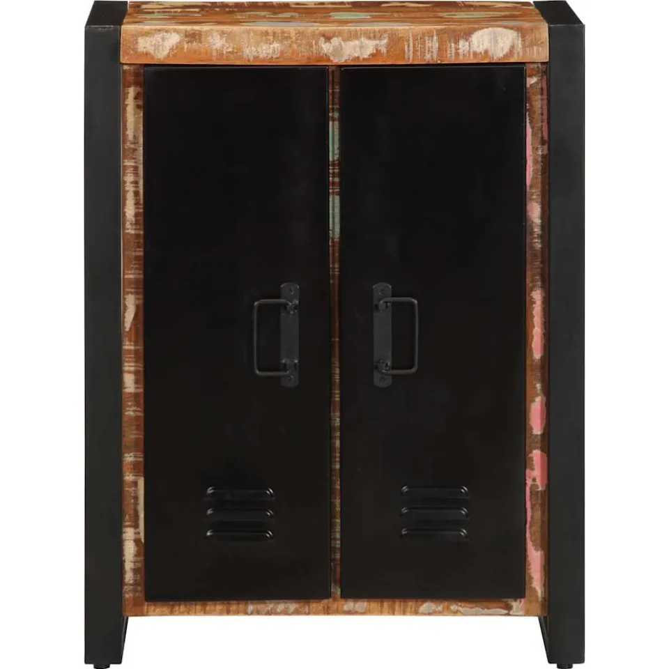 vidaXL Dressoir 55x35x70 cm massief gerecycled hout meerkleurig, foto 2