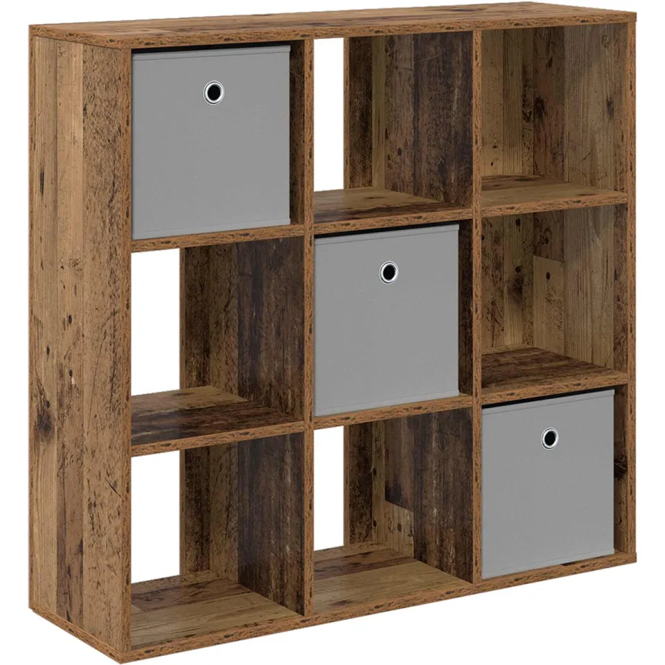vidaXL Dressoir Oudhout 88,5 x 29 x 84,5 cm bruin, foto 3