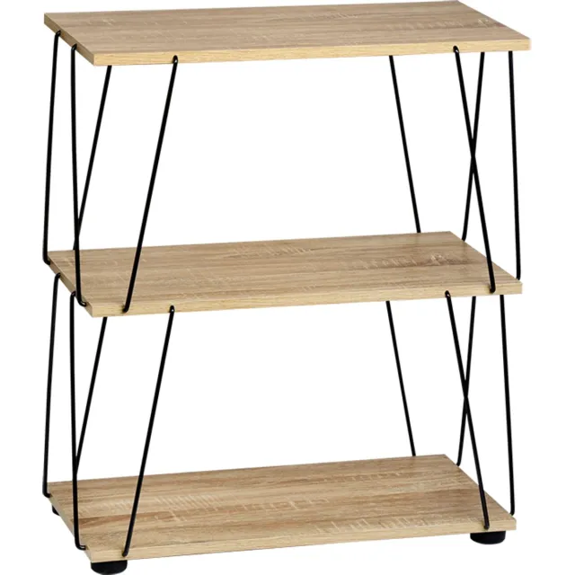 Kesper Bijzettafel / Rek - 3-laags eikenlook Bruin
