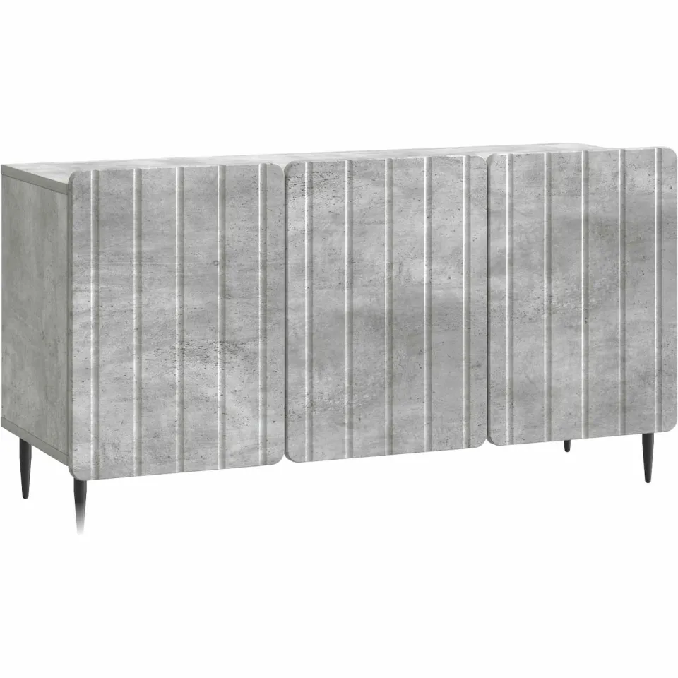 vidaXL TV-kast 99 x 34,5 x 52 cm Betongrijs Bewerkt hout grijs, foto 3