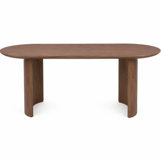 DS4U Moku ovale eettafel 240 cm - walnoot Donkerbruin