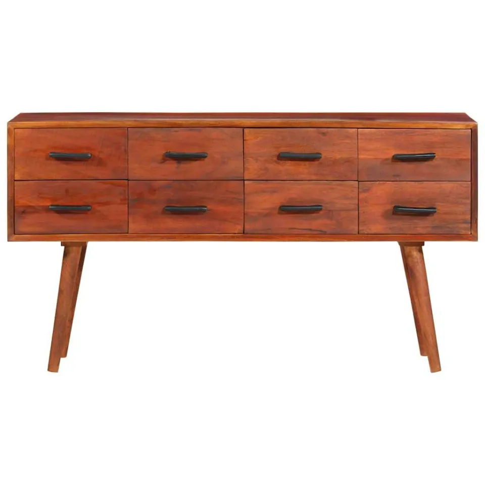 vidaXL Dressoir 110x30x59 cm massief mangohout bruin, foto 2