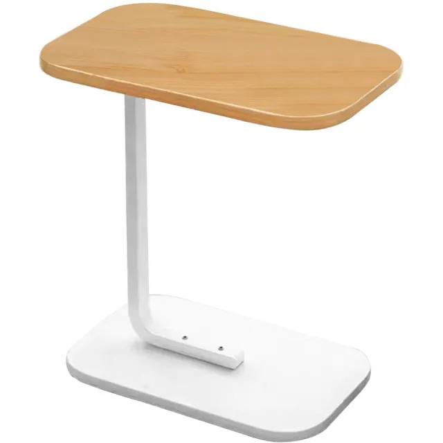 Home & Marker Houten Bijzettafel - Koffietafel - Sidetable Wit - Banktafel - Bedtafel - 38x28x58 cm - DESKICA