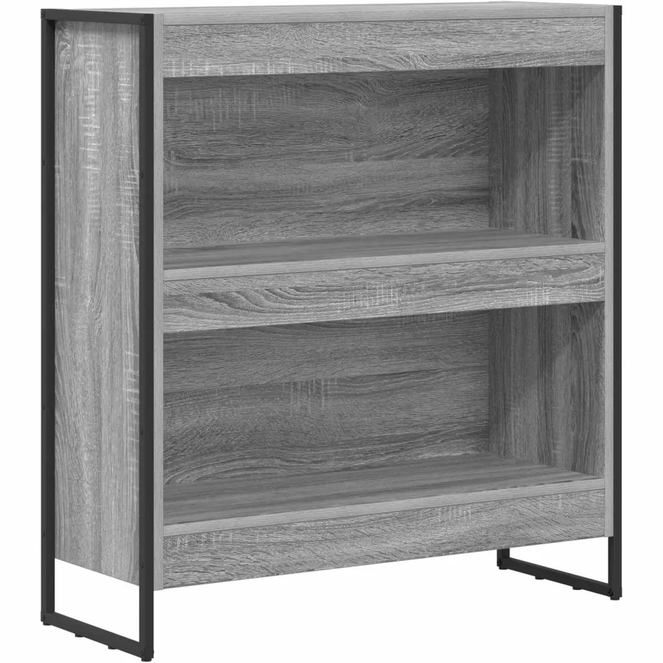 vidaXL Boekenkast 80 x 30 x 86,5 cm Bewerkt hout Grijs Sonoma, foto 3