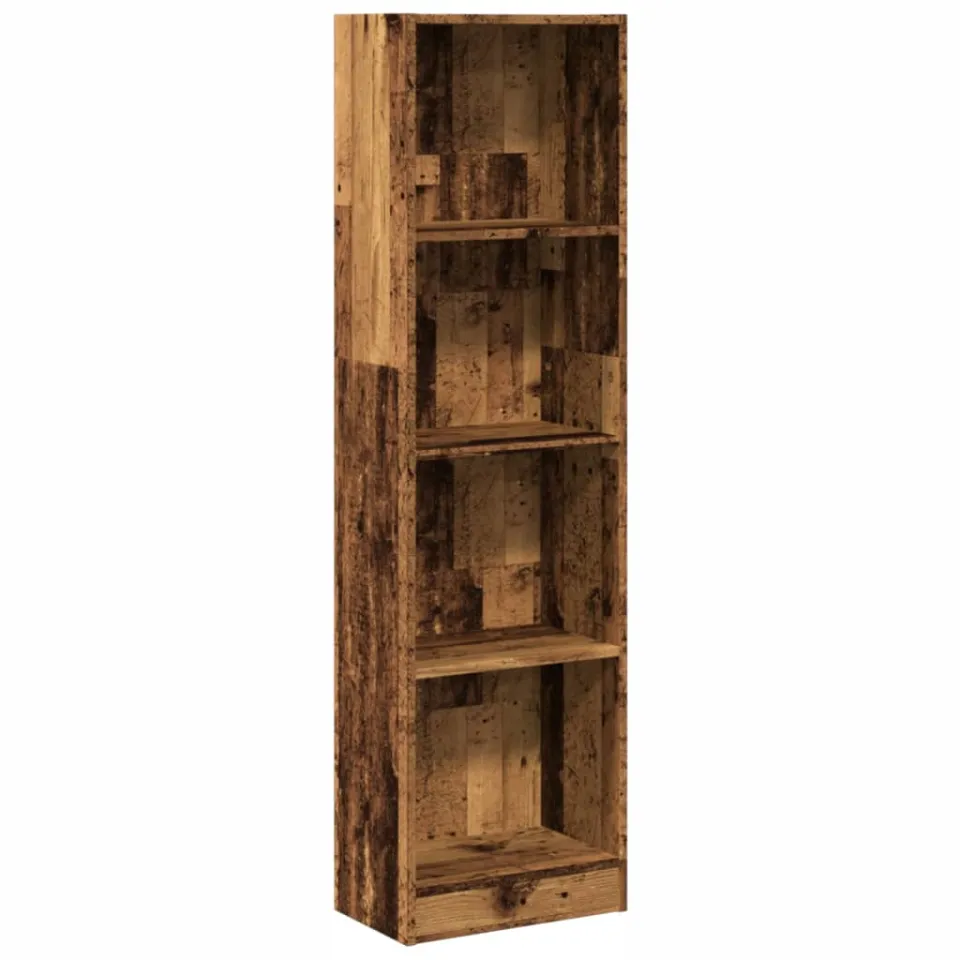 vidaXL Boekenkast 40x24x143 cm bewerkt hout oud houtkleurig bruin, foto 3