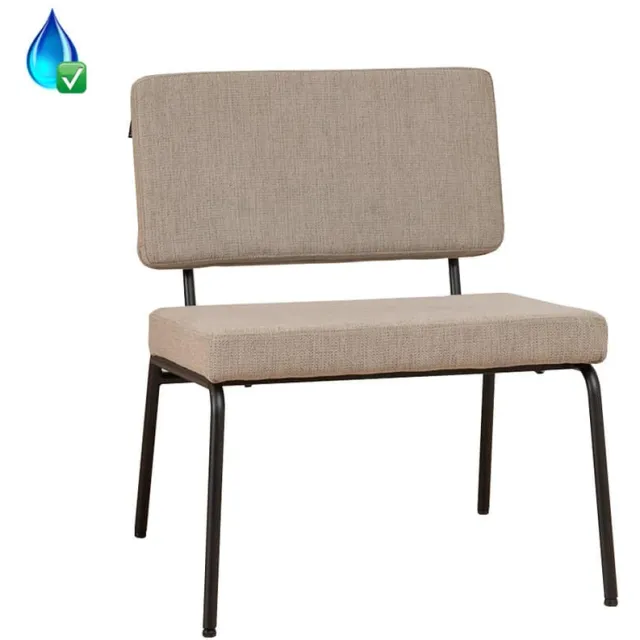 NordXL Fauteuil Espen taupe gerecycled polyester